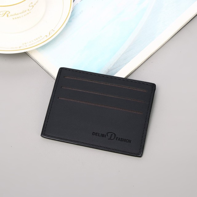 Men's PU minimalist card bag