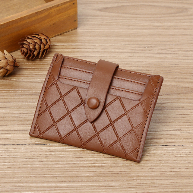 Men's PU minimalist card bag