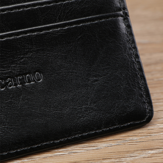 Men's PU minimalist card bag