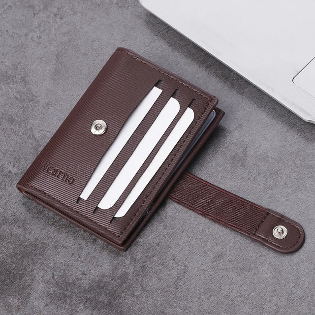 Men's PU minimalist card bag