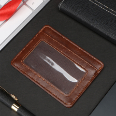 Men's PU minimalist card bag