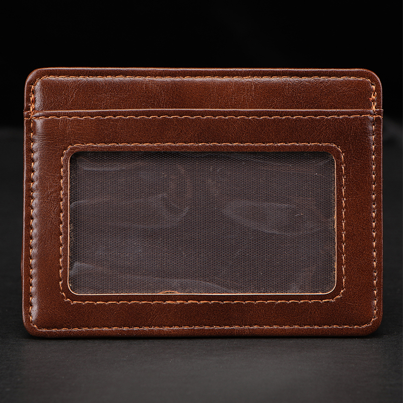 Men's PU minimalist card bag