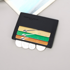 Men's PU minimalist card bag