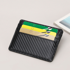 Men's PU minimalist card bag