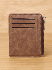 Men's PU minimalist card bag