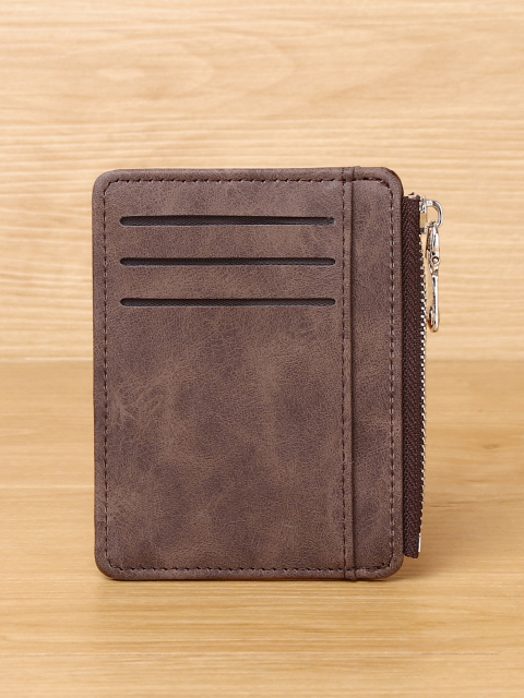 Men's PU minimalist card bag