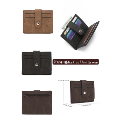 Men's PU minimalist card bag