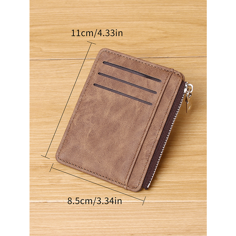 Men's PU minimalist card bag