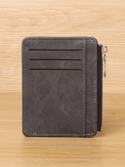 Men's PU minimalist card bag
