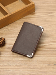 Men's PU minimalist card bag