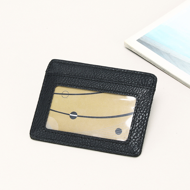Men's PU minimalist card bag