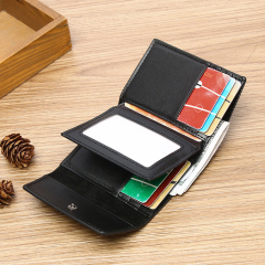 Men's PU minimalist card bag small wallet