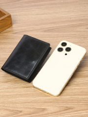 Men's PU minimalist card bag