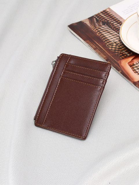 Men's PU minimalist card bag