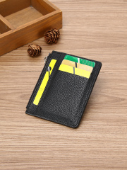 Men's PU minimalist card bag