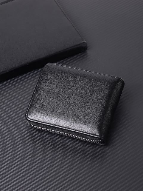 Men's fashion business PU zipper wallet