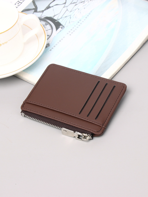 Men's PU minimalist card bag