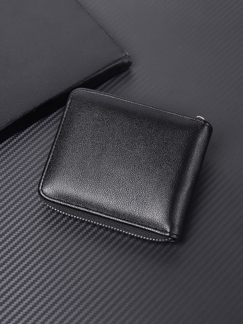 Men's fashion business PU zipper wallet