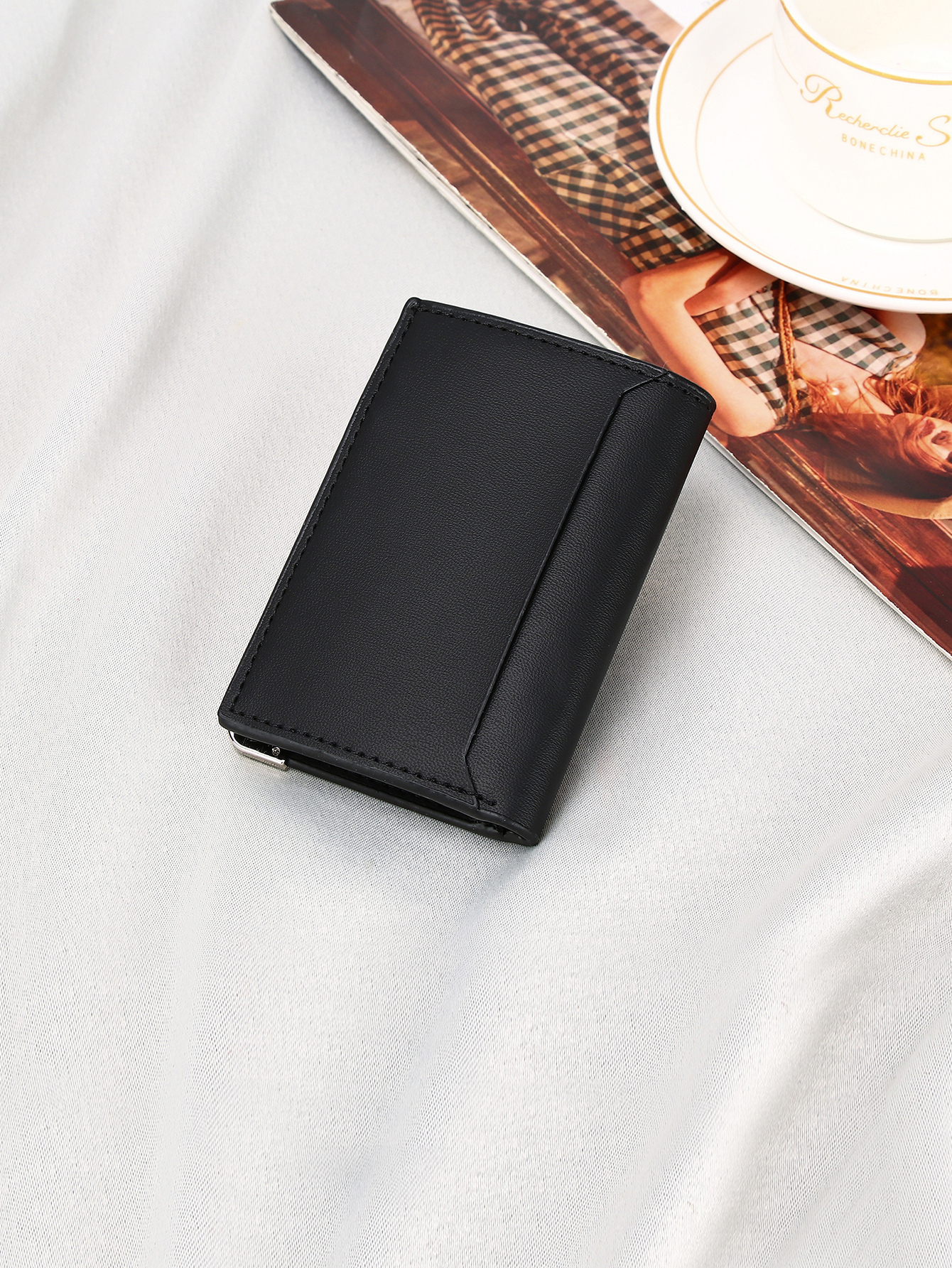 Men's PU minimalist card bag