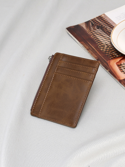 Men's PU minimalist card bag