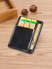 Men's PU minimalist card bag