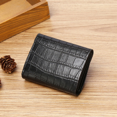 Men's PU minimalist card bag small wallet