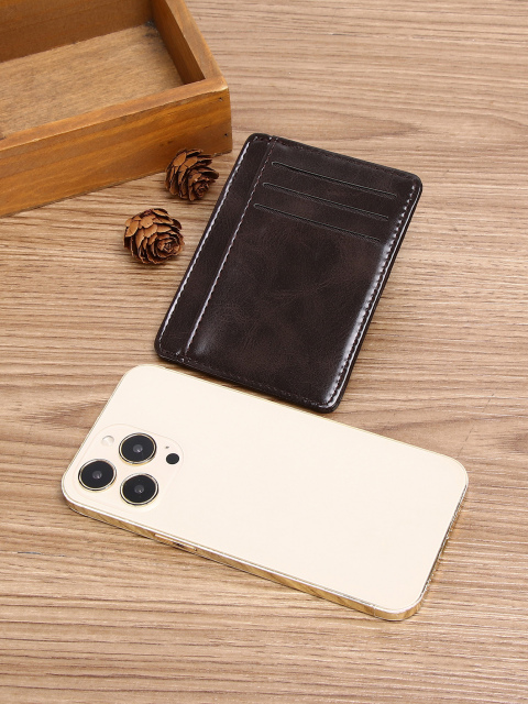 Men's PU minimalist card bag