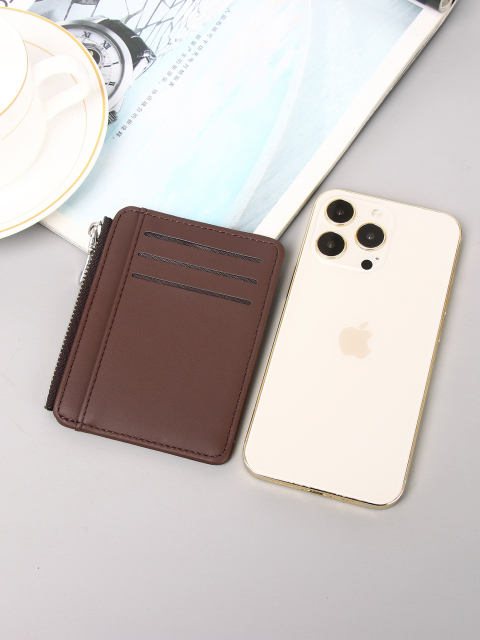 Men's PU minimalist card bag