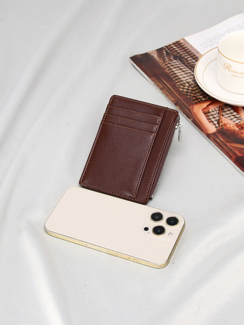 Men's PU minimalist card bag