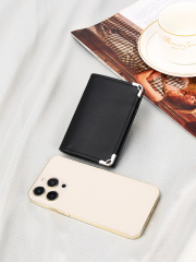 Men's PU minimalist card bag