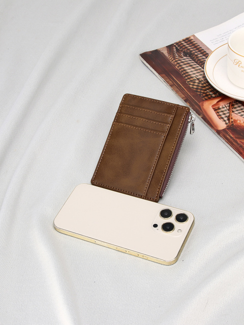 Men's PU minimalist card bag