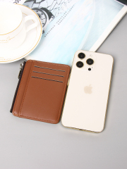 Men's PU minimalist card bag