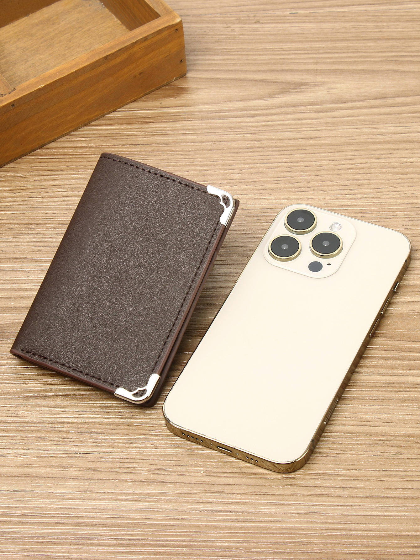 Men's PU minimalist card bag