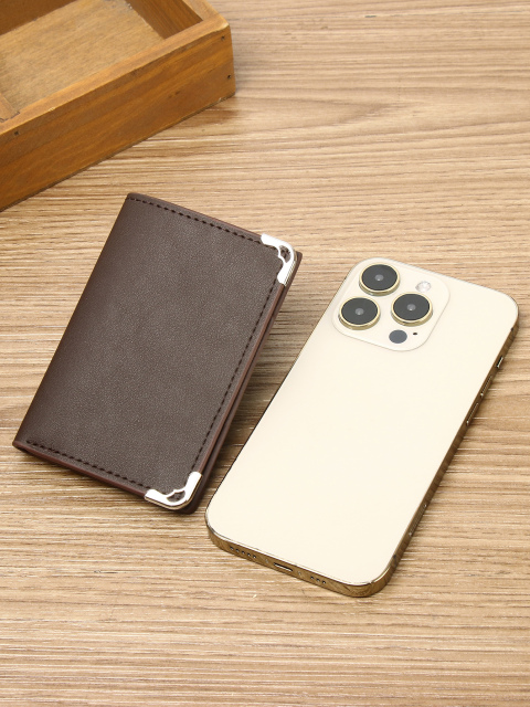 Men's PU minimalist card bag