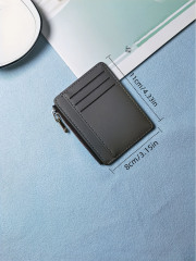 Men's PU minimalist card bag