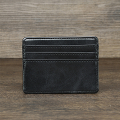 Men's PU minimalist card bag