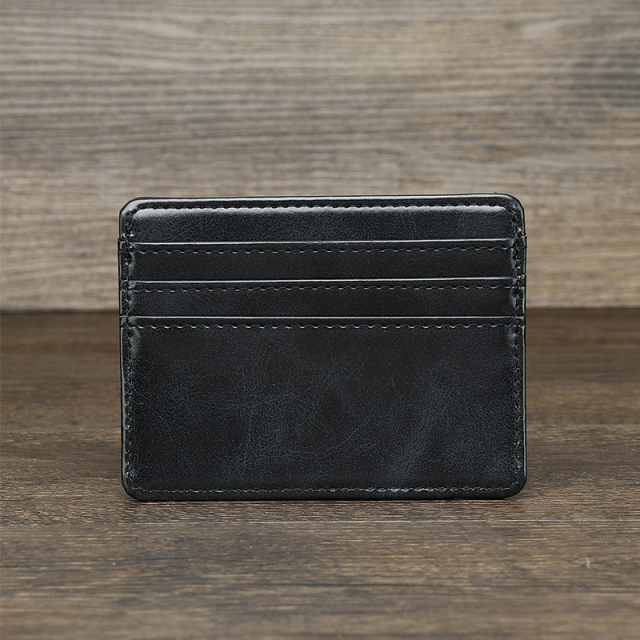 Men's PU minimalist card bag