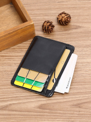 Men's PU minimalist card bag