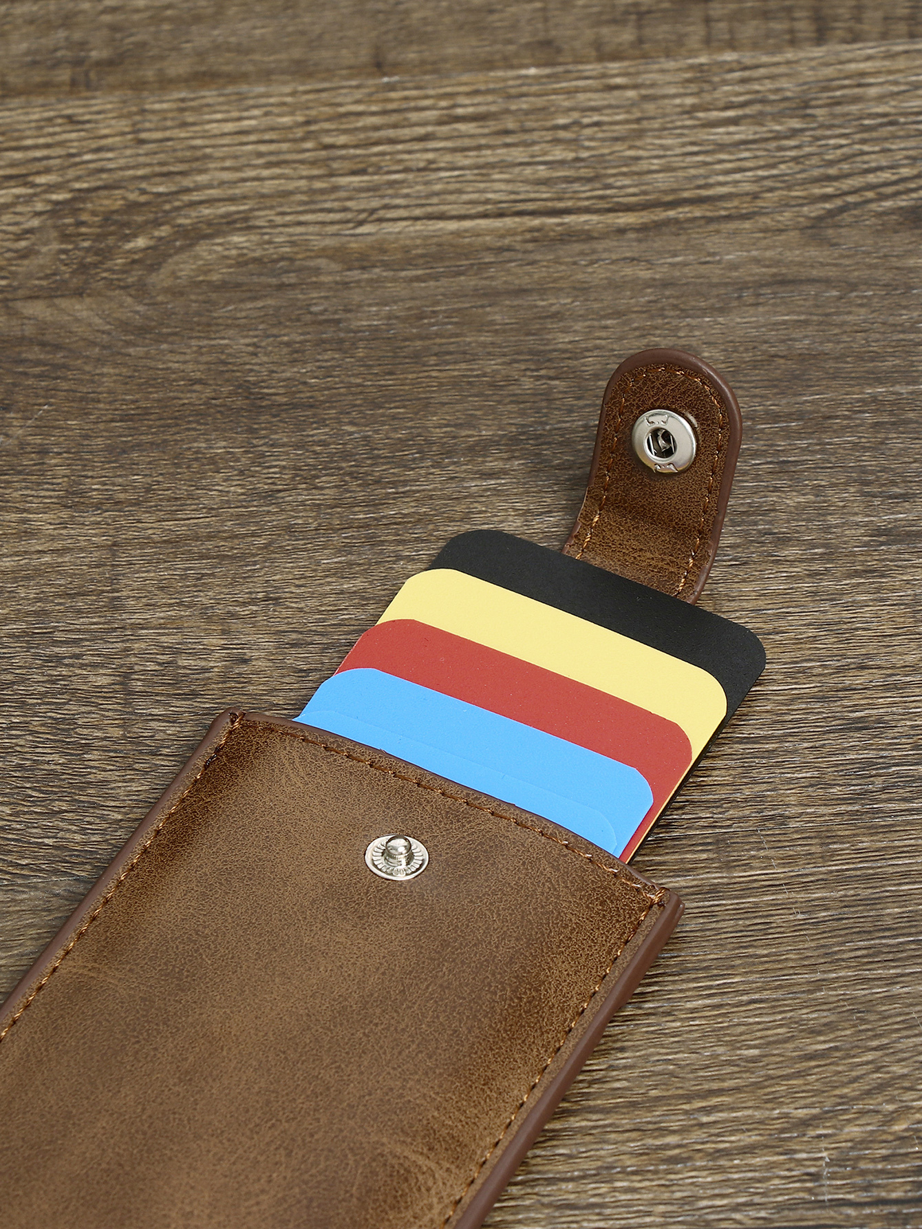 Men's PU minimalist card bag