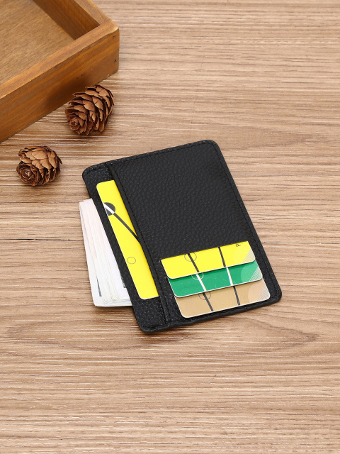 Men's PU minimalist card bag