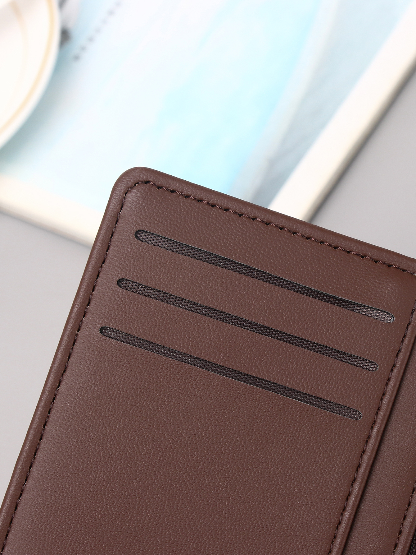 Men's PU minimalist card bag