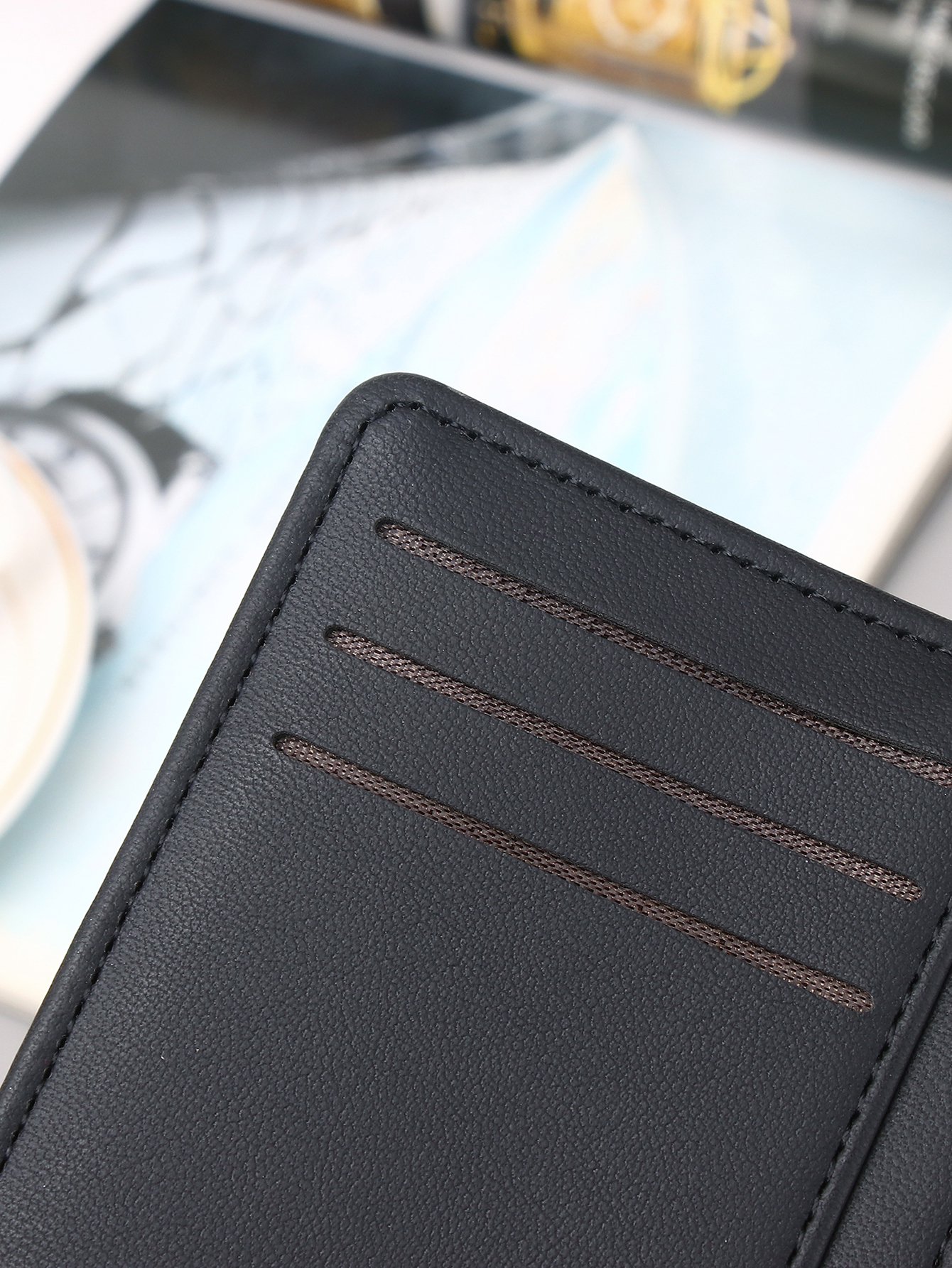 Men's PU minimalist card bag