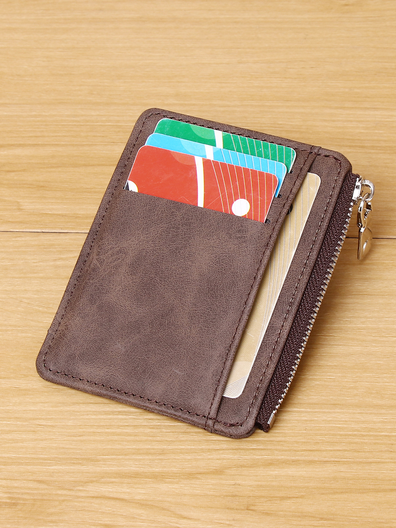 Men's PU minimalist card bag