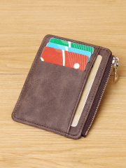 Men's PU minimalist card bag