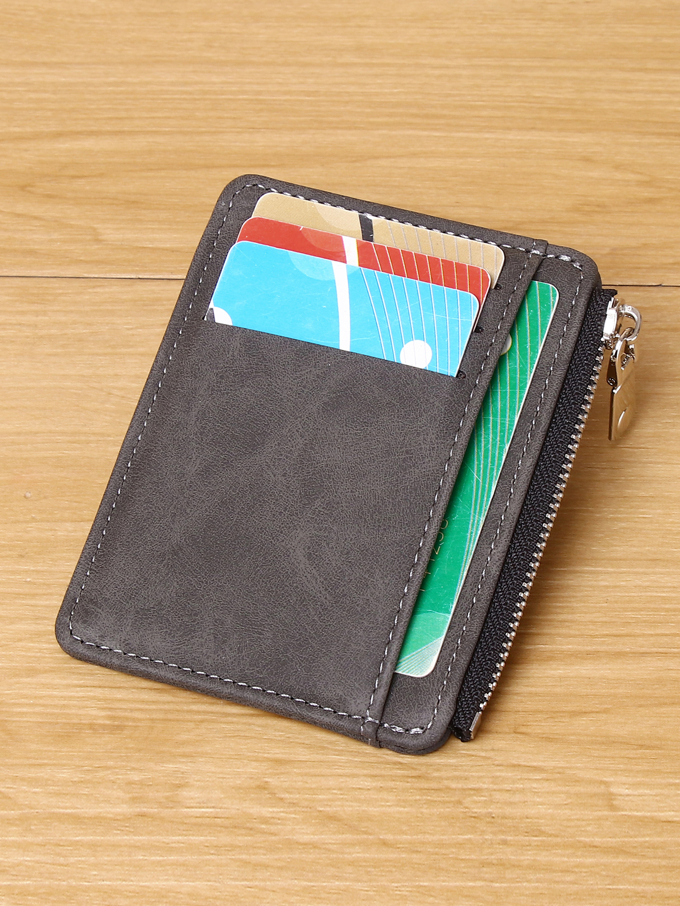 Men's PU minimalist card bag