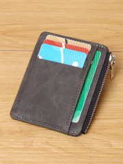 Men's PU minimalist card bag