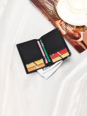 Men's PU minimalist card bag