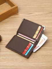 Men's PU minimalist card bag