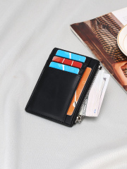 Men's PU minimalist card bag