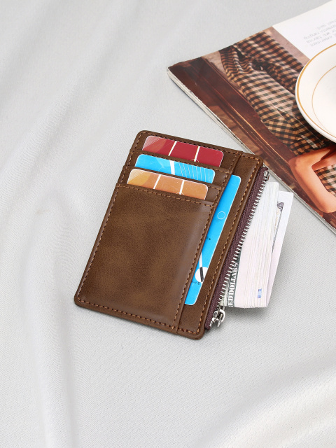 Men's PU minimalist card bag